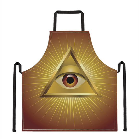 Masonic Eye Sight Print Apron