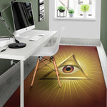 Masonic Eye Sight Print Area Rug