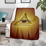 Masonic Eye Sight Print Blanket