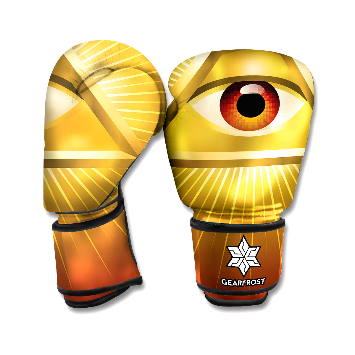 Masonic Eye Sight Print Boxing Gloves