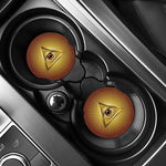 Masonic Eye Sight Print Car Coasters