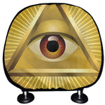 Masonic Eye Sight Print Car Headrest Covers