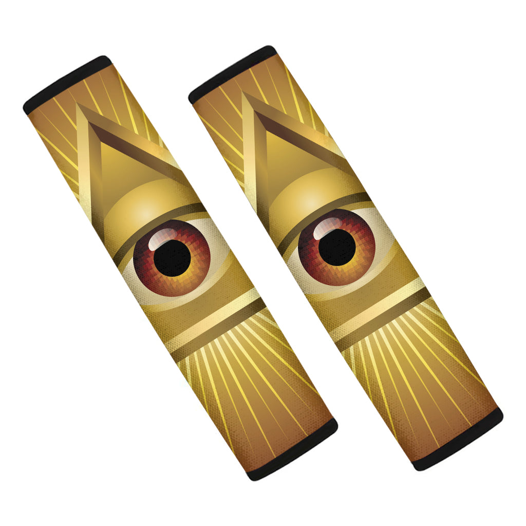 Masonic Eye Sight Print Car Seat Belt Covers