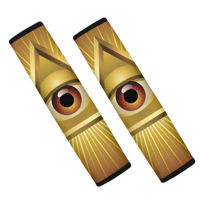 Masonic Eye Sight Print Car Seat Belt Covers