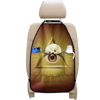Masonic Eye Sight Print Car Seat Organizers