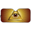 Masonic Eye Sight Print Car Sun Shade