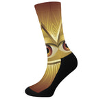 Masonic Eye Sight Print Crew Socks