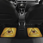 Masonic Eye Sight Print Front and Back Car Floor Mats