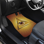 Masonic Eye Sight Print Front and Back Car Floor Mats