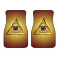 Masonic Eye Sight Print Front Car Floor Mats