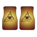 Masonic Eye Sight Print Front Car Floor Mats