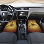 Masonic Eye Sight Print Front Car Floor Mats