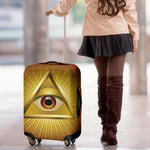 Masonic Eye Sight Print Luggage Cover