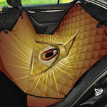 Masonic Eye Sight Print Pet Car Back Seat Cover