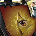 Masonic Eye Sight Print Pet Car Back Seat Cover