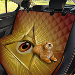 Masonic Eye Sight Print Pet Car Back Seat Cover