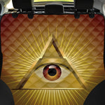 Masonic Eye Sight Print Pet Car Back Seat Cover