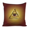 Masonic Eye Sight Print Pillow Cover
