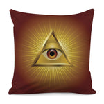 Masonic Eye Sight Print Pillow Cover