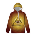 Masonic Eye Sight Print Pullover Hoodie