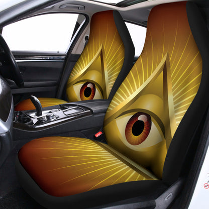 Masonic Eye Sight Print Universal Fit Car Seat Covers