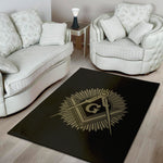 Masonic Freemasonry Print Area Rug