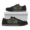 Masonic Freemasonry Print Black Low Top Shoes 