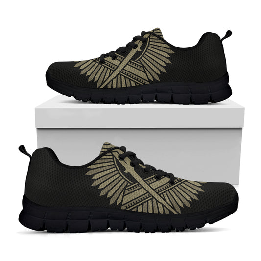 Masonic Freemasonry Print Black Sneakers