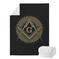 Masonic Freemasonry Print Blanket