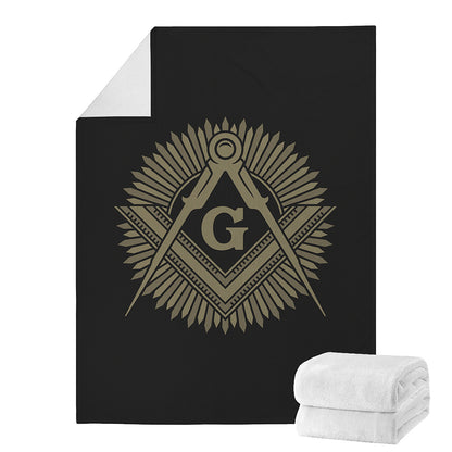 Masonic Freemasonry Print Blanket