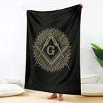 Masonic Freemasonry Print Blanket