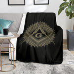 Masonic Freemasonry Print Blanket