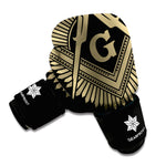 Masonic Freemasonry Print Boxing Gloves