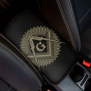 Masonic Freemasonry Print Car Center Console Cover