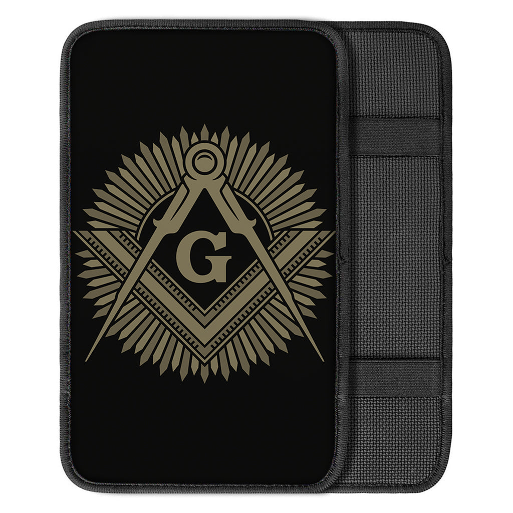 Masonic Freemasonry Print Car Center Console Cover