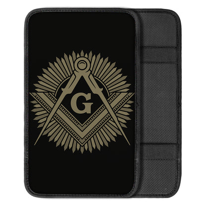 Masonic Freemasonry Print Car Center Console Cover