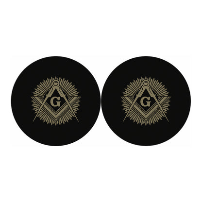 Masonic Freemasonry Print Car Coasters
