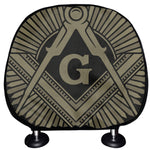 Masonic Freemasonry Print Car Headrest Covers