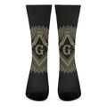 Masonic Freemasonry Print Crew Socks