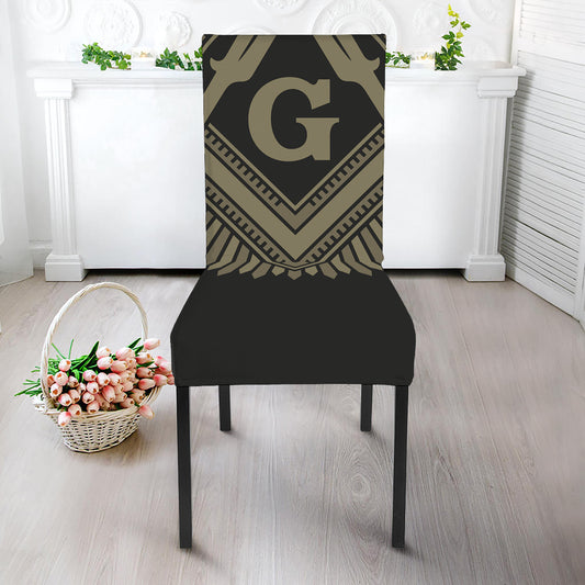 Masonic Freemasonry Print Dining Chair Slipcover