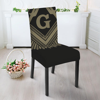 Masonic Freemasonry Print Dining Chair Slipcover