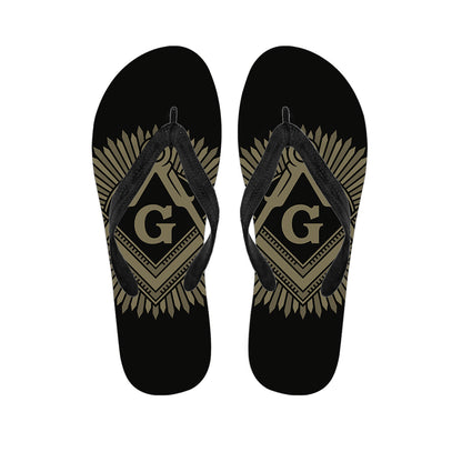 Masonic Freemasonry Print Flip Flops