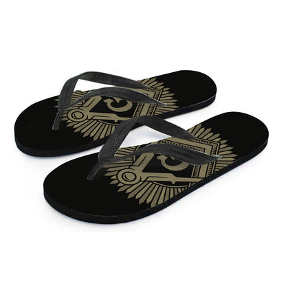 Masonic Freemasonry Print Flip Flops
