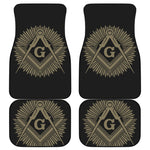 Masonic Freemasonry Print Front and Back Car Floor Mats