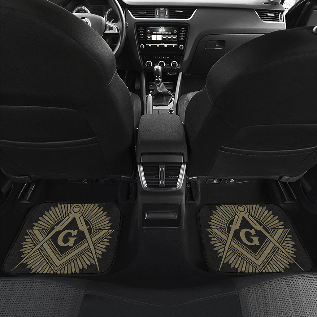 Masonic Freemasonry Print Front and Back Car Floor Mats