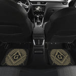 Masonic Freemasonry Print Front and Back Car Floor Mats