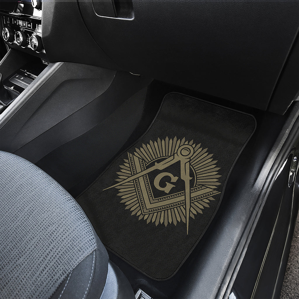 Masonic Freemasonry Print Front and Back Car Floor Mats