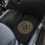 Masonic Freemasonry Print Front and Back Car Floor Mats