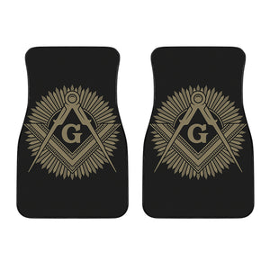 Masonic Freemasonry Print Front Car Floor Mats