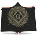 Masonic Freemasonry Print Hooded Blanket